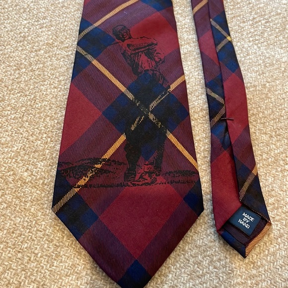 Polo Ralph Lauren Other - Polo Ralph Lauren Plaid Tie with Golfer